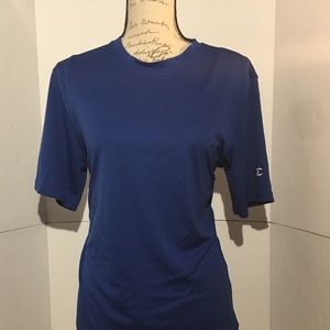 Champion Blue Breathable Athleisure Tee Shirt